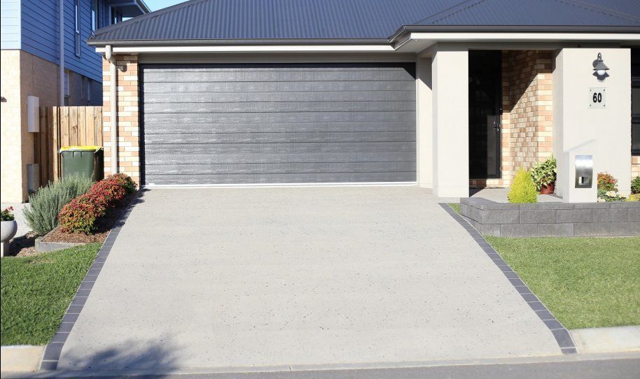 Concrete driveway built by High Calibre Concrete Construction